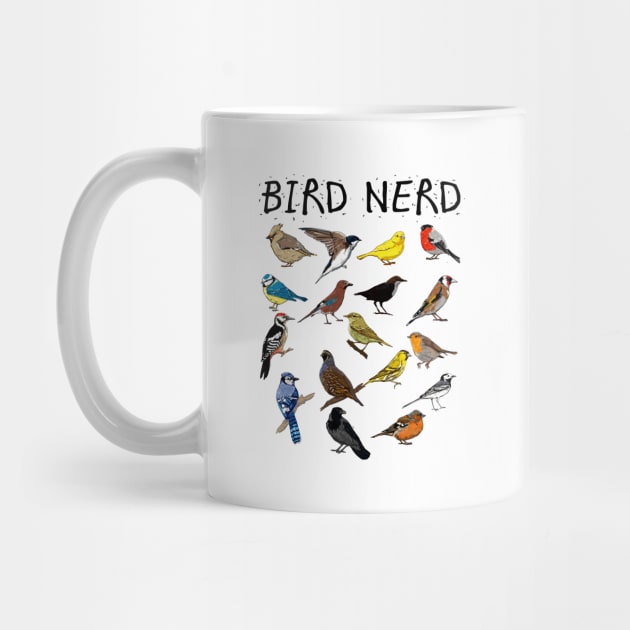 'Bird Nerd Different Kinds of Bird' Cute Bird Lover Gift by ourwackyhome